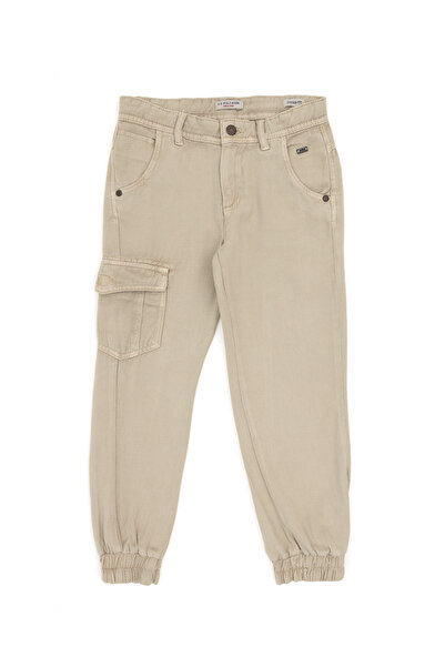U.S. Polo Assn. Boy's Beige Canvas Pants 50272376 -Vr011