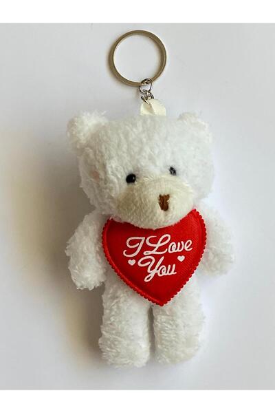 312 KONSEPT Ursuleț de pluș Te iubesc scris pe breloc ornament pentru geantă ...