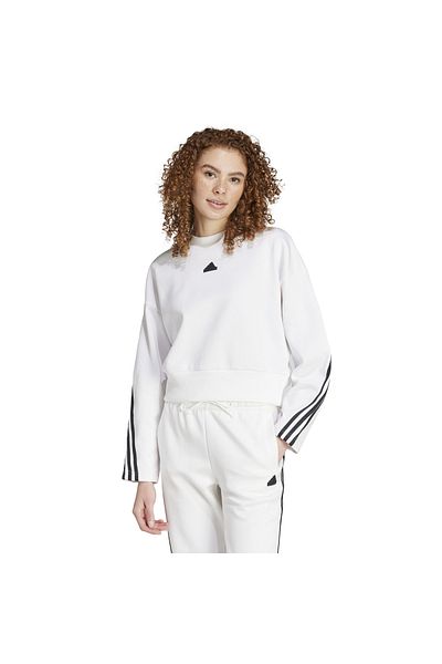 adidas Future Icons 3-Striped White Women's Sweatshirt - Iz0005