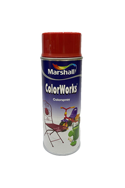 Marshall Çok Amaçlı Sprey Boya Çoklu Yüzeyler Için Ateş Kırmızısı 0.4lt