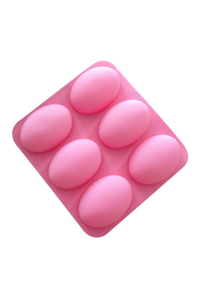 Choice قالب صابون سيليكون بيضاوي متعدد الوظائف 6 تجاويف لصينية خبز الكيك، لوا...