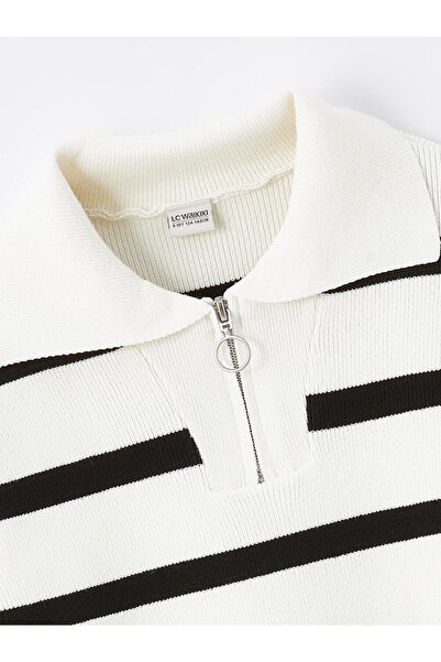 LC Waikiki LCW Kids Çizgili Yumuşacık Kucaklayan Okul Kazağı