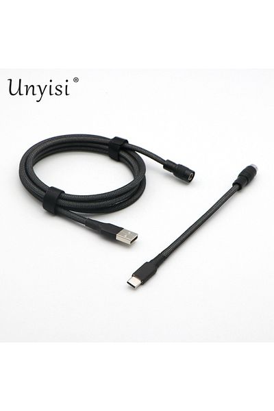Choice كصورة كابل باراكورد وPE ذو أكمام مزدوجة من نوع USB-A إلى USB-C من النوع C للوحة المفاتيح الميكانيكية مع Yc