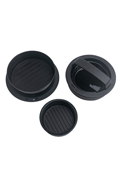 Choice1 مكبس برجر دائري أسود اللون، شواية لحم بقري، ABS عالي الجودة، مكبس برج...