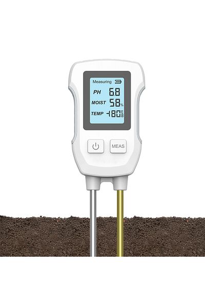 Choice 1pcs 3in1 Soil Tester Ph/moisture/temp Digital Lcd Meter Heat-resistant Metal Sensor Humidity Monito