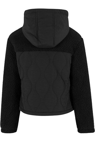 Urban Classics Damenjacke aus Sherpa-Crinkle-Nylon-Mix