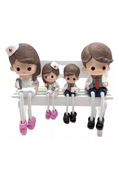 Natavanbutık Sevimli Doktor Ailesi Biblo Takım