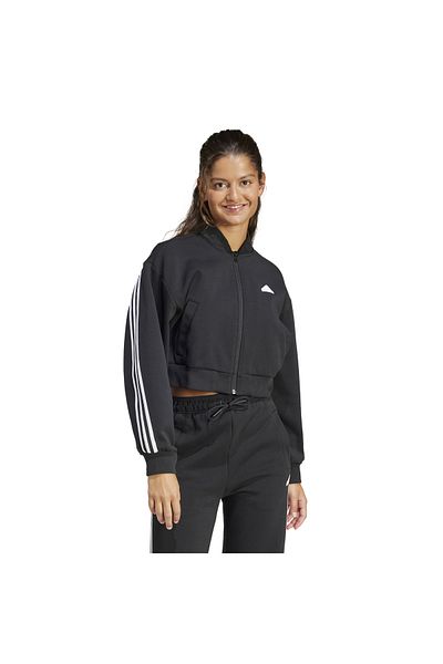 adidas Future Icons 3-Strypes Black Bomber Women's Jacket - Ip1566