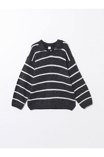 LC Waikiki Crew Neck Striped Baby Boy Knitwear Sweater