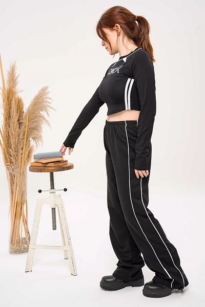 AtegeWear Y2K HARAJUKU ΛΕΠΤΟΜΕΡΗ ΜΑΥΡΗ ΦΟΥΤΕΡ