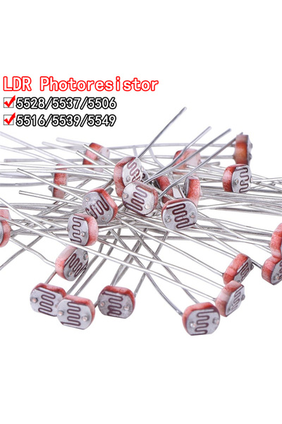 Choice 5528 50PCS/lot LDR Photo Light Sensitive Resistor Photoelectric Photoresistor 5528 GL5528 5537 5506