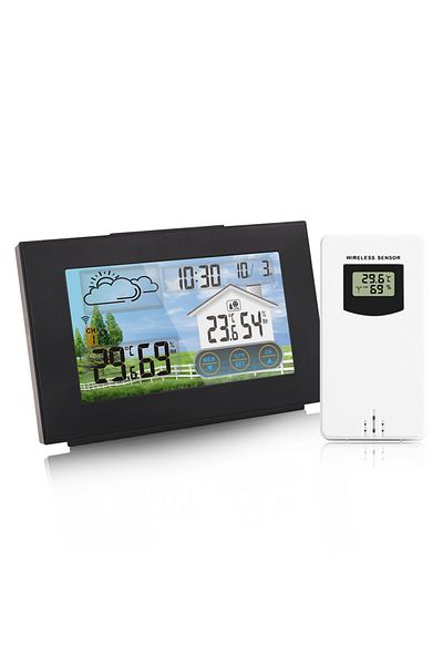Choice Touch Screen B Multifunctional Wireless Weather Station Forecaster Indoor Outdoor Thermometer Hygrom