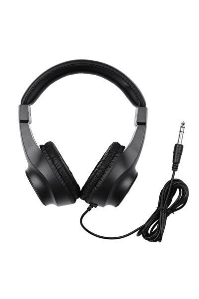 Choice black Wired Stereo Monitor Headphones Over-ear Headset with 50mm Driver 6.5mm Plug for Guitar Amplif