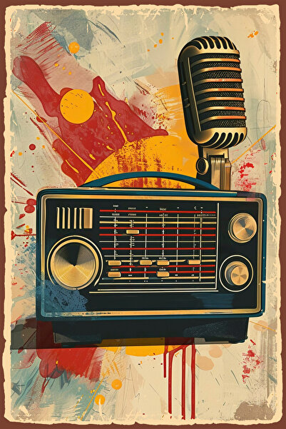 Hayal Poster Vintage Retro Ahşap Poster V1008