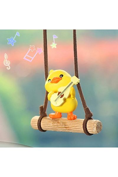 Choice 02 Cartoon Cute Animated Car Accessories Swinging Duck Pendant Car Rearview Mirror Ornaments Birthda