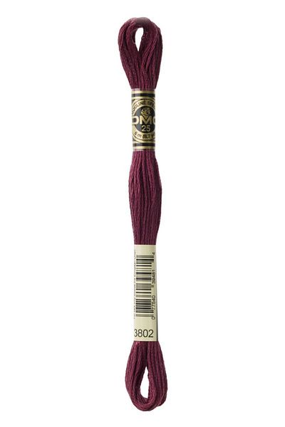 Dmc 2 Pieces of Muline Yarn with Number 3802