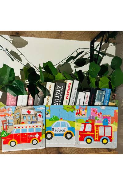 babyist 3'Lü Montessori Ahşap Yapboz