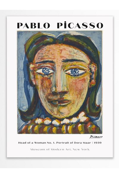 Postifull Poster de perete Pablo Picasso - Decor estetic de perete - Postere din seria de artă - Hârtie groasă