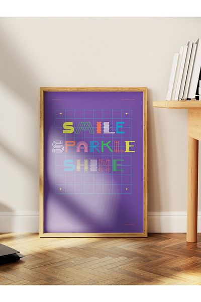 Postifull Lettering Art Themed Wall Poster, Aesthetic Frameless Poster - Living Room, Bedroom Wall Painting