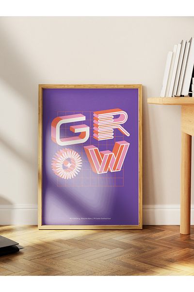 Postifull Lettering Art Themed Wall Poster, Aesthetic Frameless Poster - Living Room, Bedroom Wall Painting