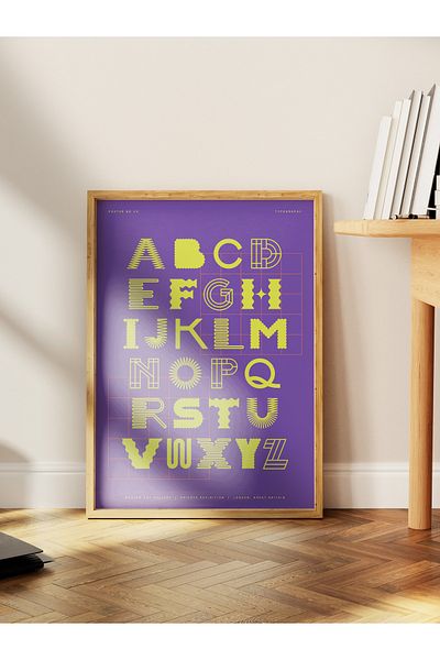 Postifull Lettering Art Themed Wall Poster, Aesthetic Frameless Poster - Living Room, Bedroom Wall Painting