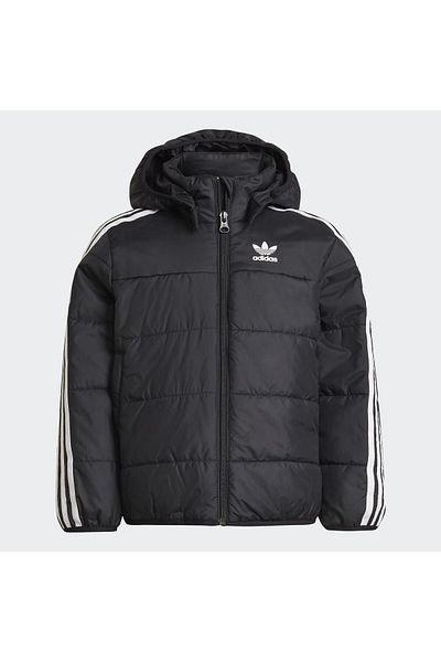 adidas Black Children's Coat - Hk2960 Padded Model