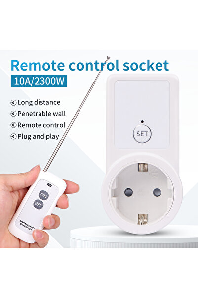 Choice 433Mhz Wireless Remote Control Socket Smart EU Plug 50m Remote Power O...