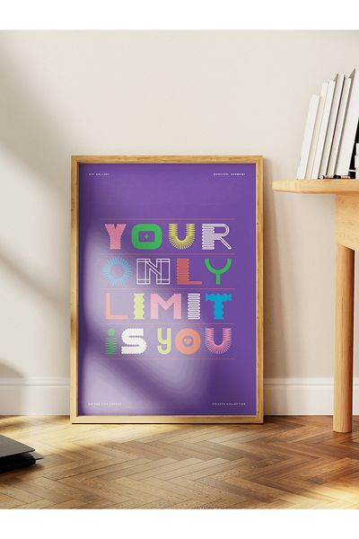 Postifull Lettering Art Themed Wall Poster, Aesthetic Frameless Poster - Living Room, Bedroom Wall Painting