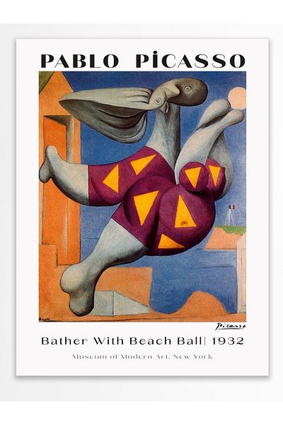 Postifull Poster de perete Pablo Picasso - Decor estetic de perete - Postere din seria de artă - Hârtie groasă