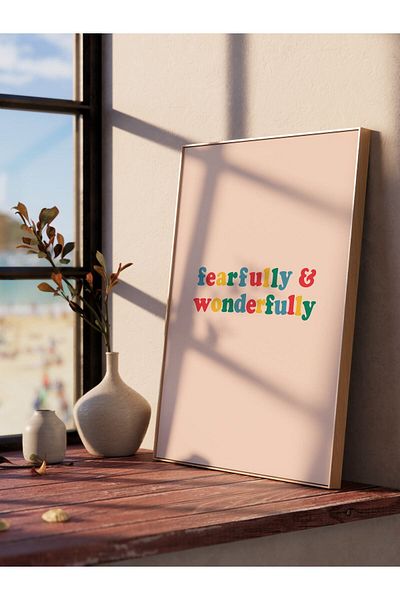 Postifull Aesthetic Wall Painting - Wall Poster - Lettering Art Wall Decor - Unframed - Thick Art Paper