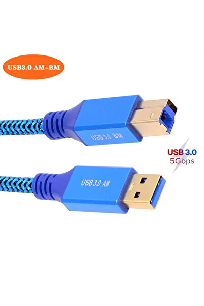 BSN 2m USB 3.0 A Male To B Male Printer Data Cable Pure Copper Computer High-Speed Transmission Computer