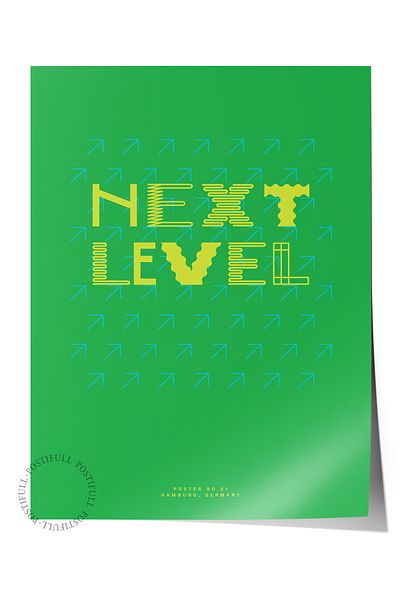 Postifull Lettering Art Themed Wall Poster, Aesthetic Frameless Poster - Living Room, Bedroom Wall Painting