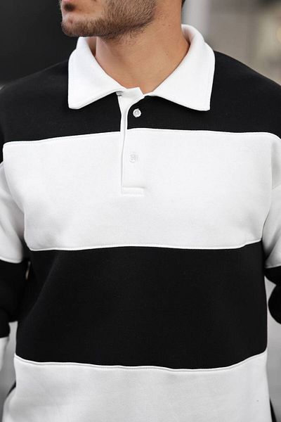 YUNED Segmented3 Thread Zipper Polo Collar