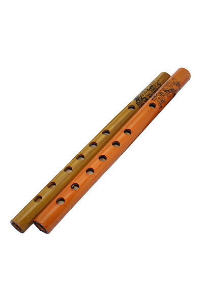 Choice Color Random 24cm Chinese Traditional 6 Holes Bamboo Flute Vertical Flute Clarinet Student Elementar