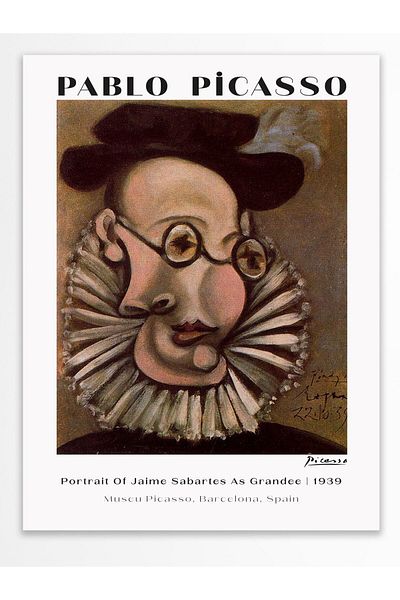 Postifull Poster de perete Pablo Picasso - Decor estetic de perete - Postere din seria de artă - Hârtie groasă