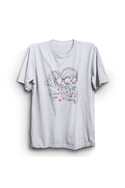 The Fame Volim te, volim te, bicikl, bicikl unisex 100% pamuk majica
