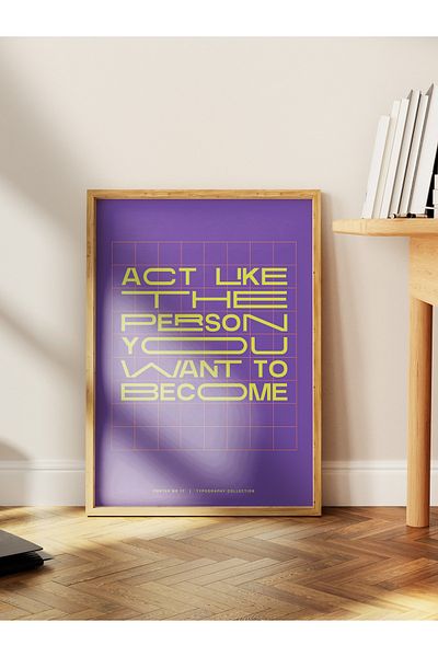 Postifull Lettering Art Themed Wall Poster, Aesthetic Frameless Poster - Living Room, Bedroom Wall Painting