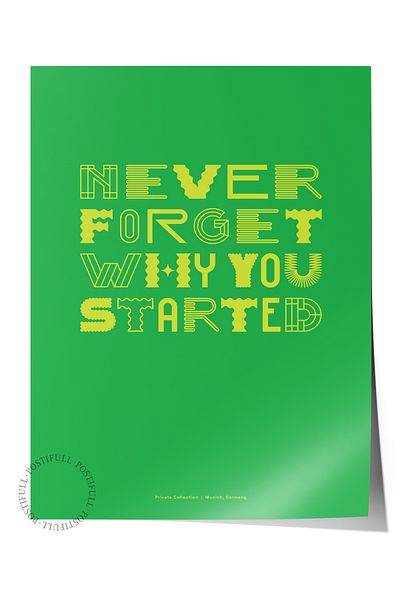 Postifull Lettering Art Themed Wall Poster, Aesthetic Frameless Poster - Living Room, Bedroom Wall Painting