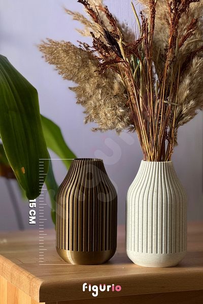 figurio Modern Stylish and Decorative Vase / Plastic Vase / Set of 2