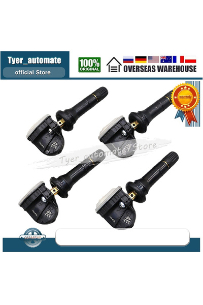 Choice (4 قطع) 13512347 مجموعة من (4) حساسات ضغط الإطارات TPMS 13512347 لسيار...