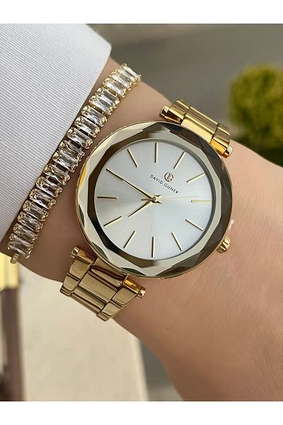 DAVID GUNER Women's Wristwatch And Bracelet