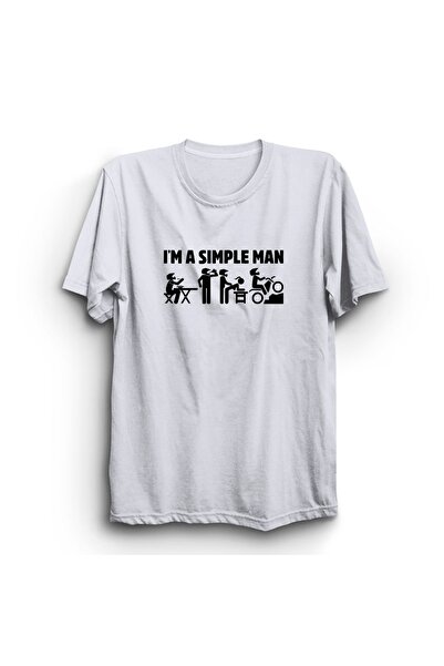 The Fame Unisex majica I Am A Simple Man - 100% pamuk , Bicikl, Bicikl