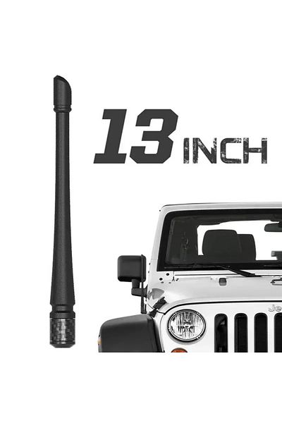 Choice هوائي 13 بوصة لسيارة جيب رانجلر JK JKU JL JLU Rubicon Sahara Gladiator محول الصاري الاستقبال...