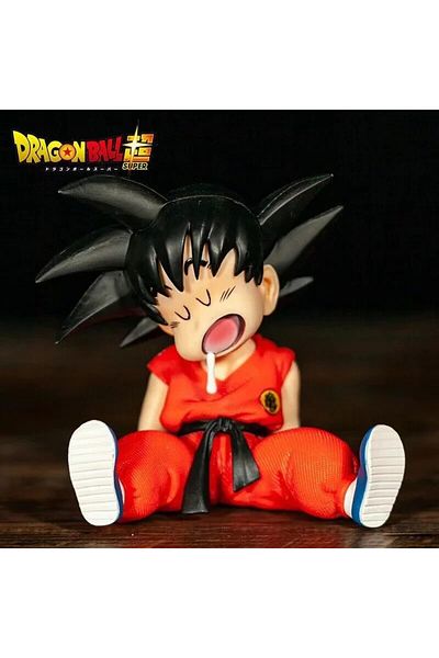 Choice 10cm Dragon Ball Z Anime Kakarotto Gk Pvc Action Figure Auto Accessories Sitting Posture Sleep So...