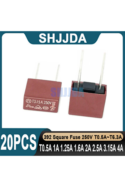 Choice1 T6.3A 392 Fuse (20 pieces) 392 Fuse Square 250V T0.5A T1A T1.25A T1.6...