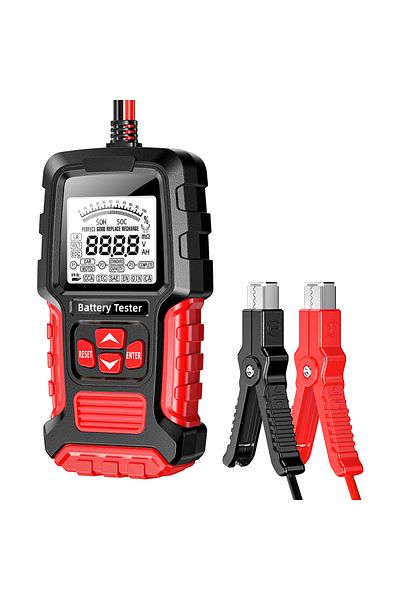 NarzrIe Red 12v 24v Car Battery Tester Lcd Battery Analyzer Test Tool Scanner Diagnostic Digital Analyzer T