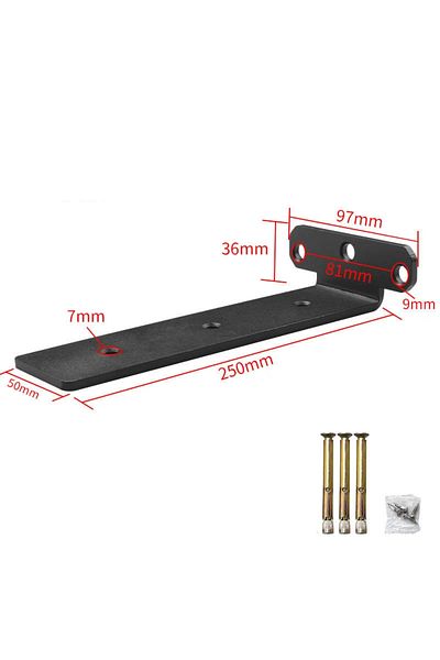 Choice 8 Inch Black 10 Inches 1pcs 200kg Bearing Capacity Suspended Tripod Brackets Wall Shelf Support Hidd
