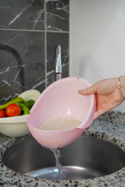 Hayveys Oval Pirinç Süzgeci Sebze Meyve Yıkama Süzgeç