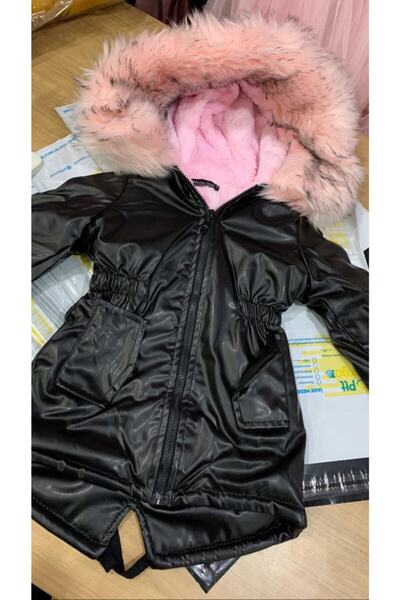 Kelebek Girl's Leather Coat