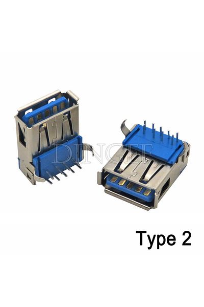 Choice Type 2 5pcs Usb 3.0 Usb-3.0-af Am Type Port Male Female Solder Jacks Connector Pcb Socket For Usb In